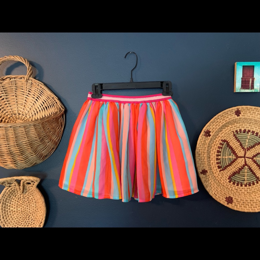 Betsey Johnson rainbow skirt size 7/8
